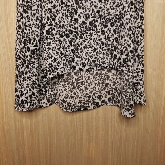 Torrid Black White Floral High Low Sleeveless Top 0X - Picture 4 of 7